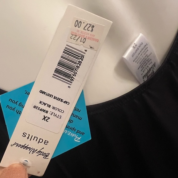 NWT dance body wrappers black bodysuit - Picture 3 of 4